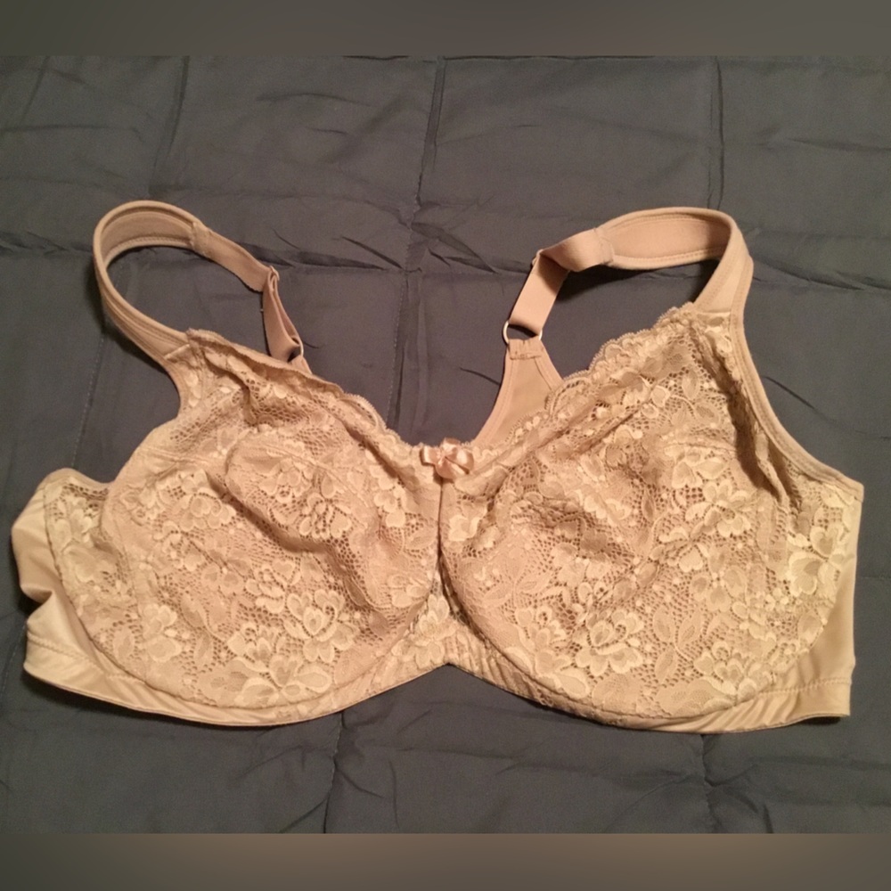 MELENECA Women's Full Coverage Underwire Bra Minimizer Plus Size Lace Bra